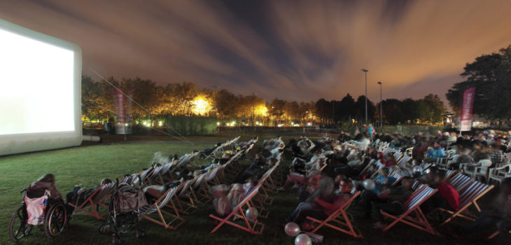 cinéma en plein air en été